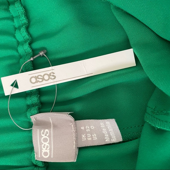 ASOS GREENA AND WHITE WIDE PANTHE. NWT. SIZE 0 - Picture 3 of 5